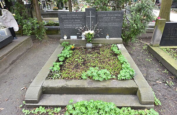 Żeligowski's grave at Powązki Military Cemetery