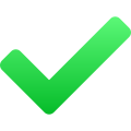 Green check icon with gradient.svg