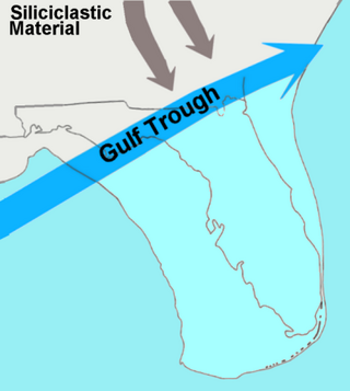 <span class="mw-page-title-main">Gulf Trough</span> Ancient geologic feature of Florida present during the Paleogene period