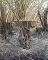 Hármasi or Keszler mill, concrete remains, Batyk