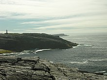 Haskeir Lighthouse, with Haskeir Eagach in the distance