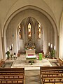 Das Kircheninnere: Blick in den Altarraum