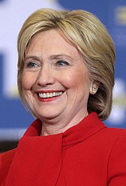 Former U.S. Secretary of State Hillary Clinton of New York