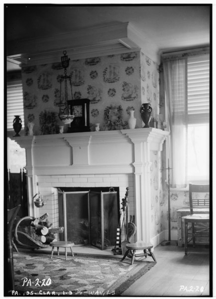 File:Historic American Buildings Survey, Stanley Jones, Photographer June 10, 1936 LIVINGROOM MANTEL. - Lemuel Stone House, Clarks Green, Lackawanna County, PA HABS PA,35-WAV,2-3.tif