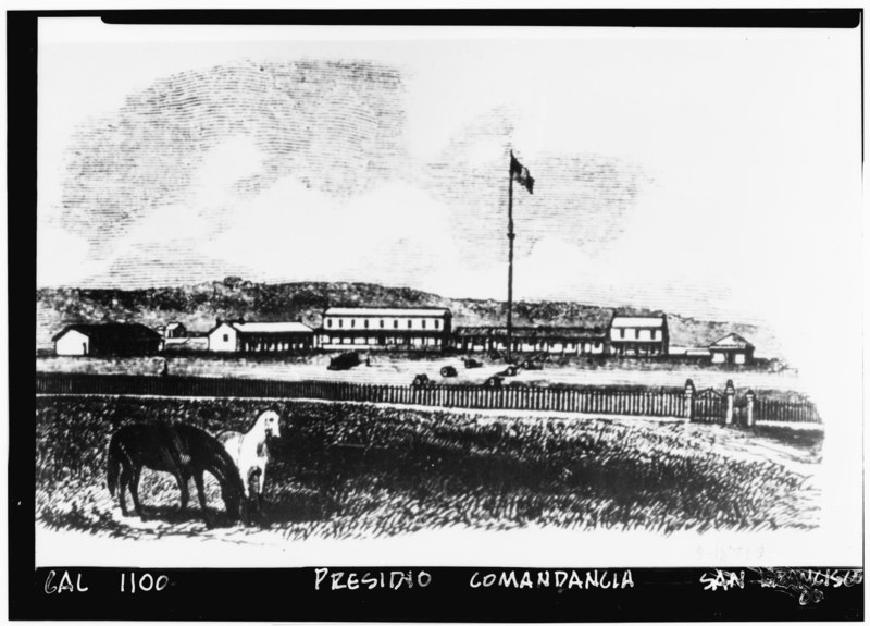 File:Historic American Buildings Survey From Hutching's 'California Magazine' Circa 1856 GENERAL VIEW - Presidio of San Francisco, U.S. 101 and I-480, San Francisco, San Francisco HABS CAL,38-SANFRA,8-5.tif