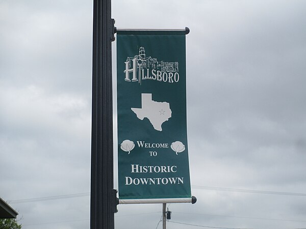 Historic Downtown Hillsboro District sign