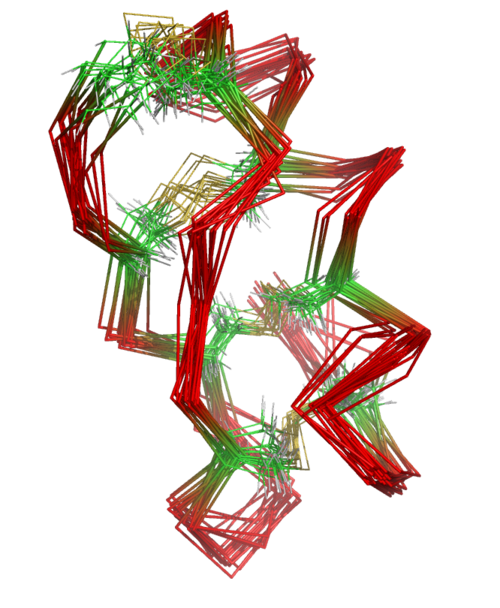 The protein NMR structure of HsTx1, a scorpion toxin with a canonical disulfide bond connectivity.
