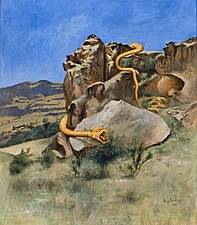 Yawning Snake, 1899, painted on his travels in the Caucasus