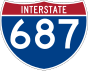 Interstate 687 işaretçisi