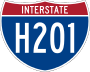 Interstate H-201 marker
