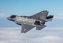 An F-35 Lightning II multirole stealth fighter operated by the Israeli Air Force IAF-F-35I-2016-12-13-nf.jpg