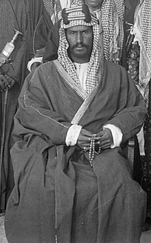 Abdulaziz Ibn Saud, the founding father and first king of Saudi Arabia Ibn Saud (kuwait 1910).jpg