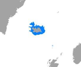   alue jossa islanti on pääkieli   alue jossa islanti on vähemmistökieli