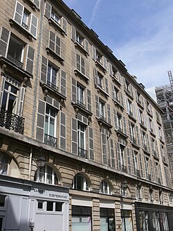 Immeuble 1 rue Favart, Paris 2012 001.jpg