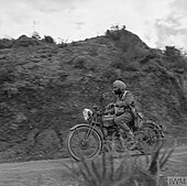 An Indian dispatch rider in Cyprus, 3 March 1942 Indian Dispatch Rider in Cyprus 1942.jpg