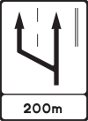 Information road sign slow lane.svg