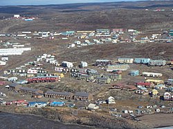 Aerial view of Iqaluit