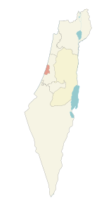 Poziția localității Districtul Tel Aviv