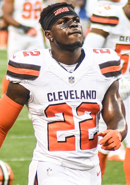 Peppers with the Cleveland Browns in 2017