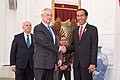 Presiden Jokowi menerima kunjungan kenegaraan Menteri Pertahanan Amerika Serikat James N. Mattis.