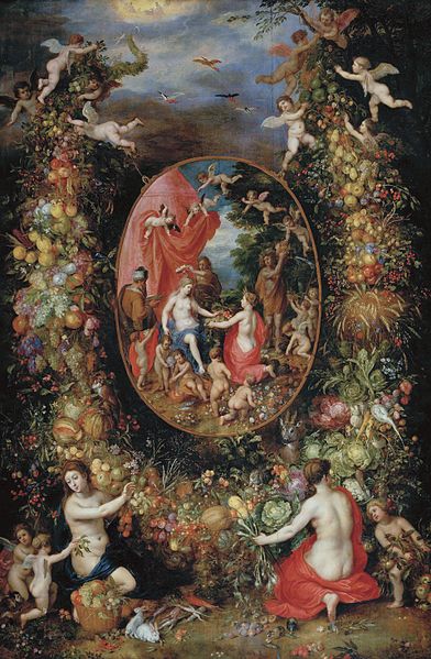 File:Jan Brueghel - Krans van vruchten en bloemen rond een allegorie op de landbouwFXD.jpg