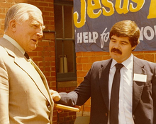 Hopp opens one of the youth refuge centres with then Premier Sir Charles Court (circa 1982) Jeffrey John Hopp.webp