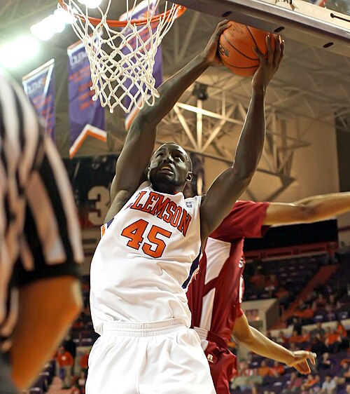 Grant with Clemson in 2010