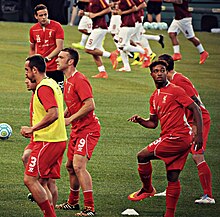 Ibe (right) with Liverpool in 2014