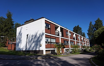Kortepohja prefabricated housing (1964–1969), Bengt Lundsten and Esko Kahri.