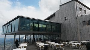 Panorama restaurant at the summit of the Karren