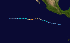 La trako de Hurricane Kenneth en 2011