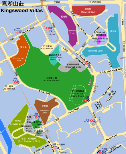 Map of Kingswood Villas