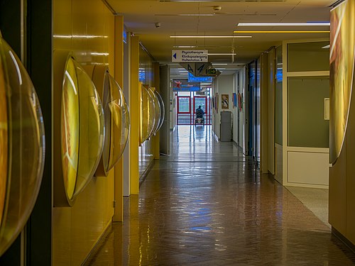 Rear entrance area at Bamberg Hospital