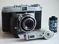Kodak Retina 1b. Folding camera for 135 film. Made by Kodak in Germany.