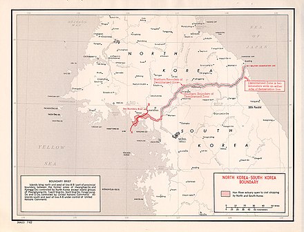 Map of the Korean DMZ