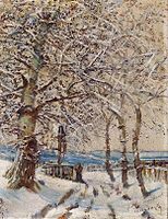 霜に覆われた木 (1892) ハンガリー国立美術館蔵