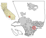 LA County Incorporated Areas West Whittier Los Nietos highlighted.svg