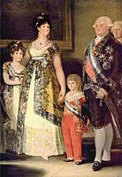 Francisco Goyas menneskelige gruppeportrett av den spanske kongen Karl IV og hans familie fra 1801 brøyt radikalt med tidligere idealiserende tradisjoner.