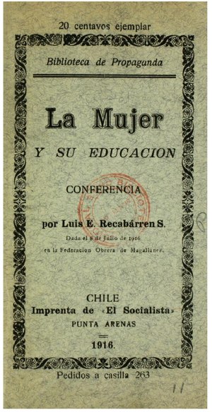 Archivo:La mujer y su educación - Luis Emilio Recabarren.pdf