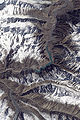 Le lac Attabad créé par un glissement de terrain dans la vallée le 4 janvier 2010.