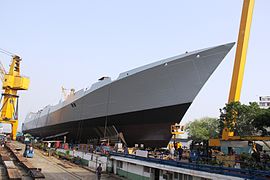 인도 해군의 구축함. 비사카파트남