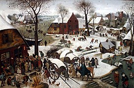 El censo de Belén por Pieter Brueghel el Joven