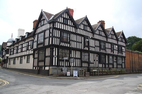 Ledbury Park, built ca. 1600 by the Biddulph family, has been called one of England's finest timber-framed houses