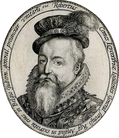 Earl of Leicester as Governor-General, 1586; first commander of the Brigade