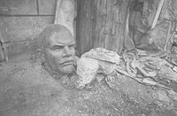 Lenin's dismounted head