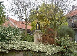 Wayside cross in Letzau