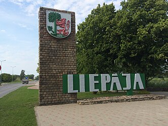 Liepāja border marker.