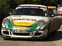 Gilles Nantet au rallye du Limousin en 2012.