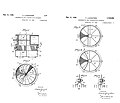 Main patent drawings for Ljungström heat exchanger, USPTO No. 1746598, 1930.