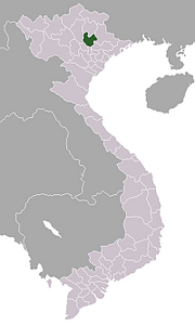 Provincia di Thai Nguyen – Localizzazione